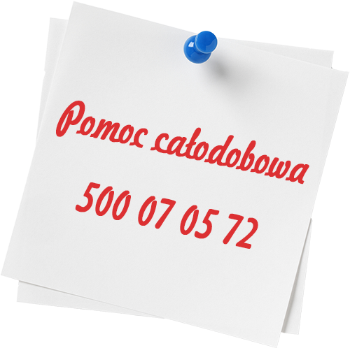 Pomoc całodobowa: 500 07 05 72